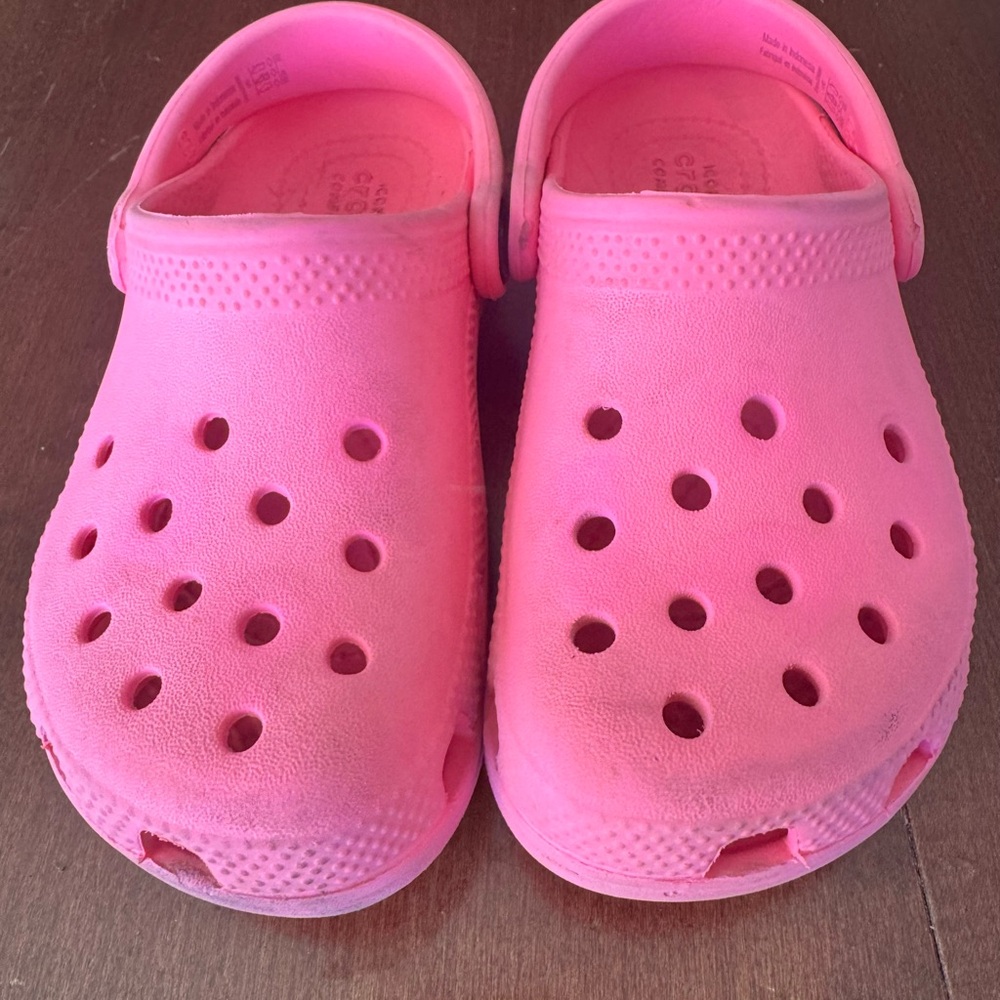 Kids Pink Barbie Crocs